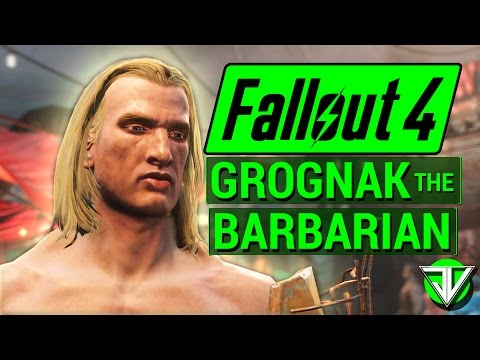 FALLOUT 4: Grognak the BARBARIAN Melee Character Build in Fallout 4!