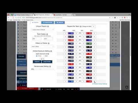 Mlb Fantasy Cruncher Tutorial