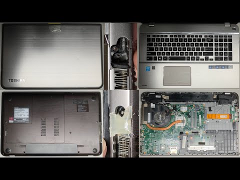 Toshiba Satellite P75-A7200 Disassembly RAM SSD Hard Drive Upgrade Battery Charge Port Repair