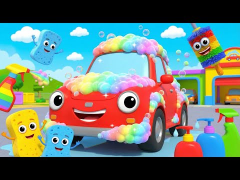 Das Waschstraßen Lied für Kinder 🚿🚗 | Wir machen das Auto sauber! | Kinderlieder Deutsch 🧼🚙