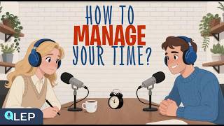 How to Manage Your Time Effectively? | English Podcast for English Speaking Practice | (A2-B1)