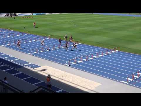 2023 Qld Dane Bird Women U18 100m Hurdles @76.2cm Heat 1