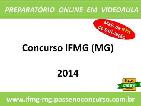 Concurso IFMG, IFMG MG - Tecnólogo em Gestão Pública