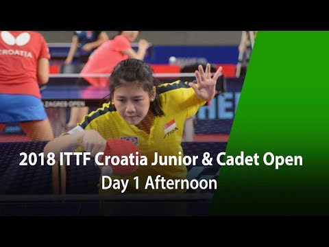 2018 ITTF Croatia Junior & Cadet Open - Day 1 (Afternoon)