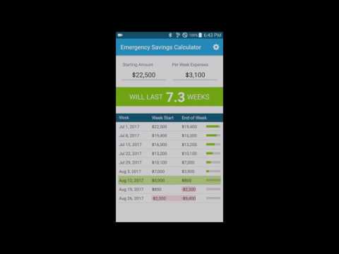 Emergency Savings Calculator Video