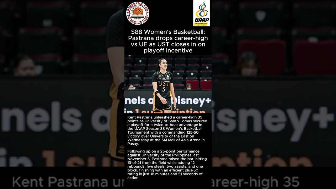 UAAP Women's Basketball: Kent Pastrana scores career-high, as UST wallops UE