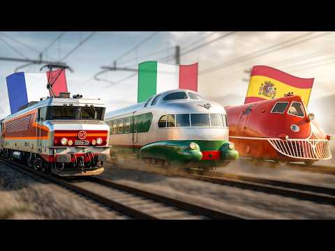 🕰️ Train Evolution Compilation | 200 Years of European Rail