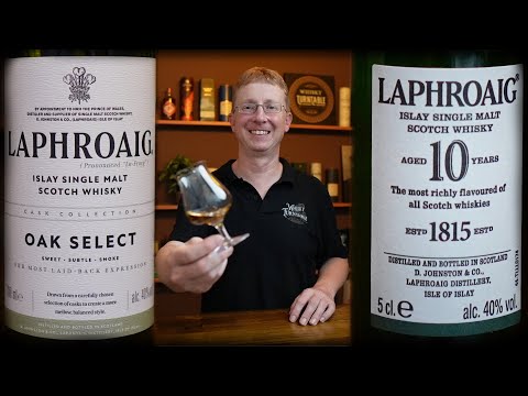 Laphroaig - Oak Select 40 % vs. 10 Jahre 40 % Vol.