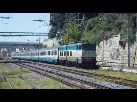 E656.040 sull' IC 505 "Tirreno" Ventimiglia - Roma Termini, in partenza da Roma Ostiense
