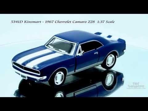 Металлическая машинка Kinsmart 1:37 «1967 Chevrolet Camaro Z/28» KT5341W, инерционная в коробке / Микс