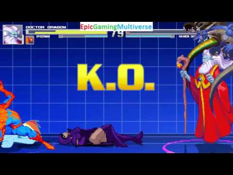 Spider-Man And Valdoll The Evil Wizard VS Raven & Rainbow Dash In A MUGEN Match / Battle / Fight