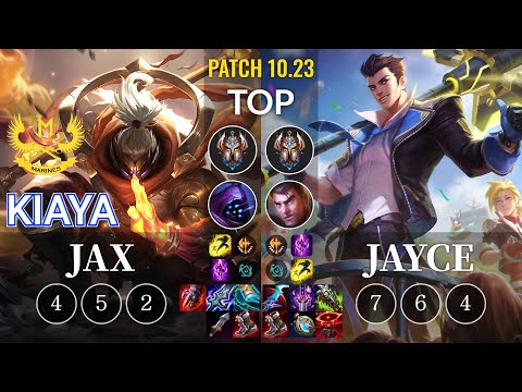 GAM Kiaya Jax vs Jayce Top - KR Patch 10.23