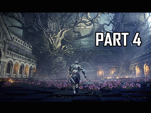 Dark Souls 3 Walkthrough Part 4 - Boss Curse Rotted Greatwood (PC Let's Play Full Game)