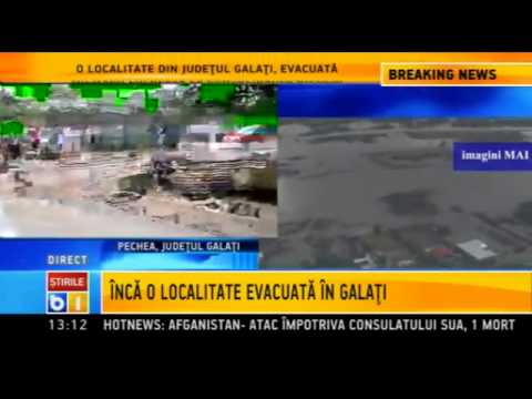 Comuna Fatanesti din judetul Galati, evacuata