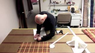 How to make a scalloped valance with contrast pleats