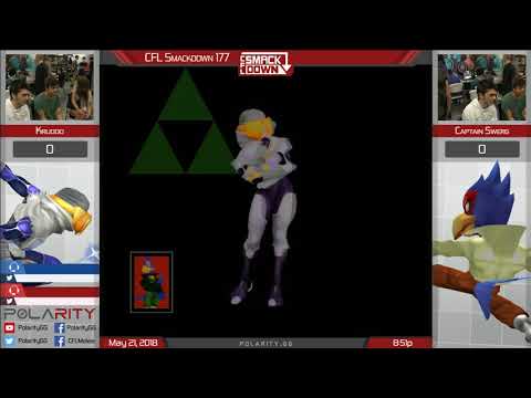 CFL Smackdown 177 Melee - Krudo (Sheik) vs Captain Swerg (Falco) - Winners