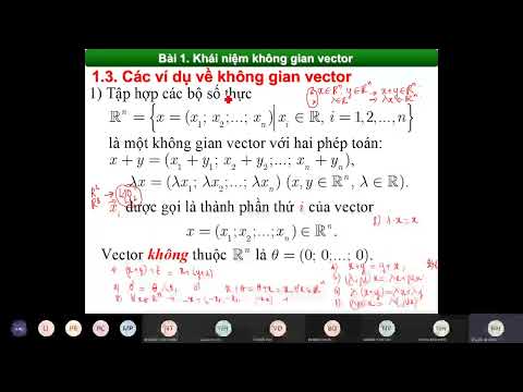 Toán cao cấp A3 - CHƯƠNG IV: KHÔNG GIAN VECTOR