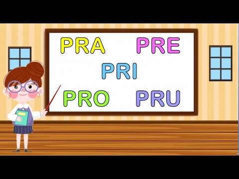 PRA PRE PRI PRO PRU | Sílabas complexas PR | Alfabetização
