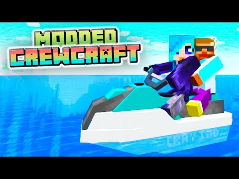 Minecraft Jet Ski?! - MODDED CREWCRAFT Season 2 Episode 14! (Minecraft Gameplay)