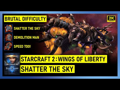 Starcraft 2: Wings Of Liberty - Shatter the Sky - Brutal All Achievements