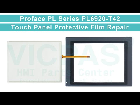 Proface HMI 2780054-04 PL6920-T42 Front Overlay Touch Screen Panel Glass Replacement Repair