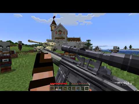 Pillager Army Guarded This Castle… I Destroyed It with Modern Guns! 🔫🔥