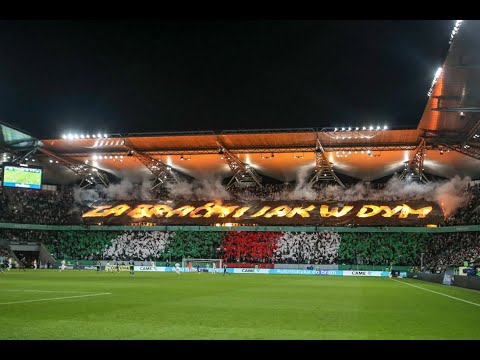 Za braćmi jak w dym - oprawa kibiców Legii na meczu z Radomiakiem