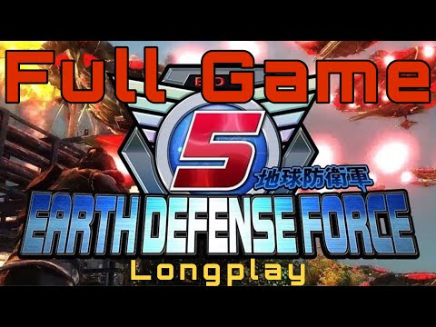 Earth Defense Force 5 Full Playthrough 2019 (Hard) Longplay