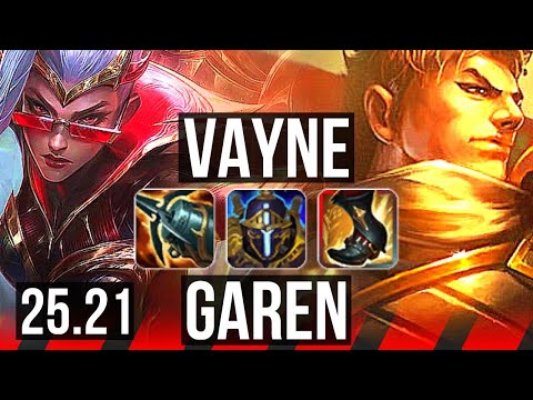 VAYNE vs GAREN (TOP) | 2100+ games | EUW Master | 25.21