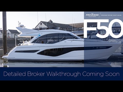 NEW Princess F50 at our Plymouth PDI facility before being delivered to the Swanwick sales office