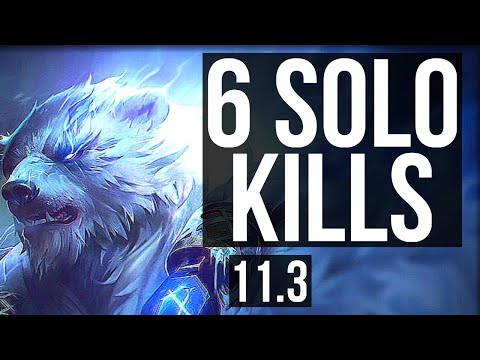 VOLIBEAR vs MORDEKAISER (TOP) | 6 solo kills, 400+ games | TR Diamond | v11.3