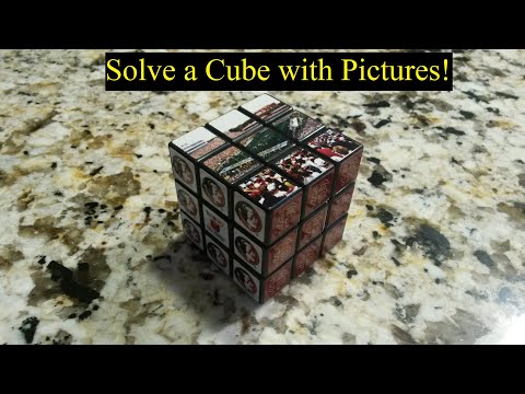 How to Solve a 3x3 Cube with Pictures on the Sides