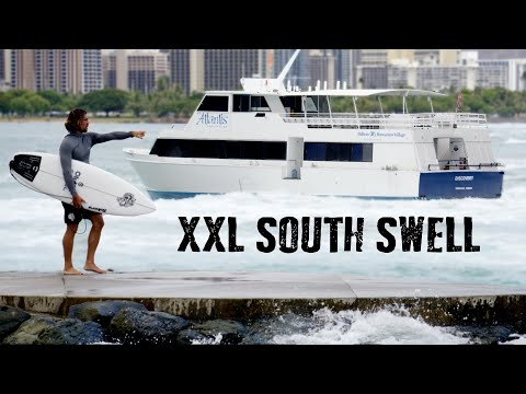 XXL SOUTH SWELL | SURFING SOUTH SHORE OAHU 