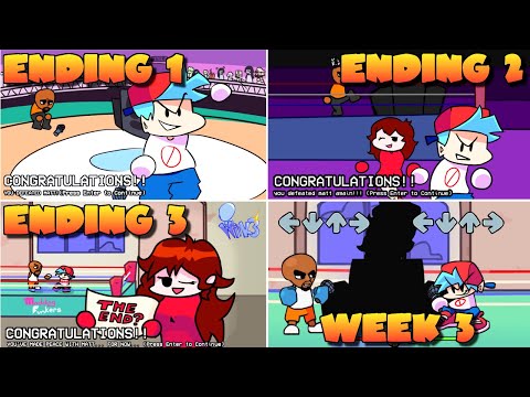 FNF V.S. Matt 3.0 FULL WEEK 1 2 3 [HARD] & FNF ALL ENDINGS!!!
