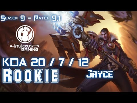 IG Rookie JAYCE vs TALIYAH Mid - Patch 9.1 KR Ranked