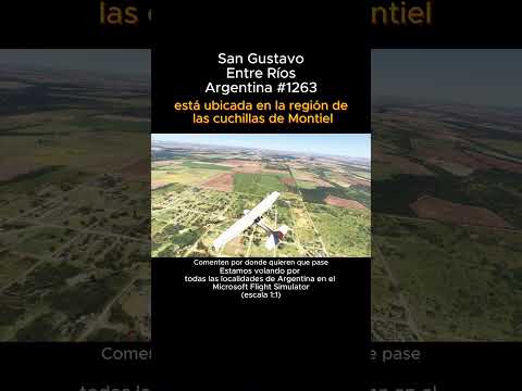San Gustavo, Entre Ríos desde el Microsoft Flight Simulator #sangustavo #entrerios #msfs #argentina
