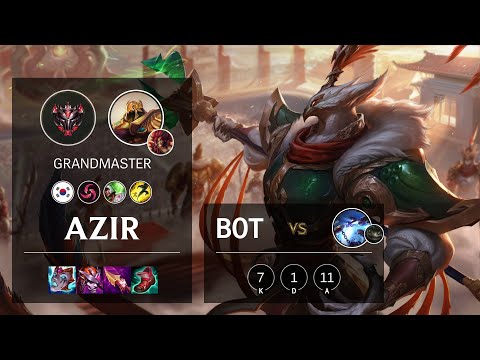 Azir Bot vs Xerath - KR Grandmaster Patch 11.5