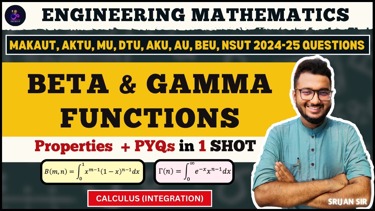 Beta Function | Gamma Function | PYQ | Calculus (Integration) | Engineering Mathematics