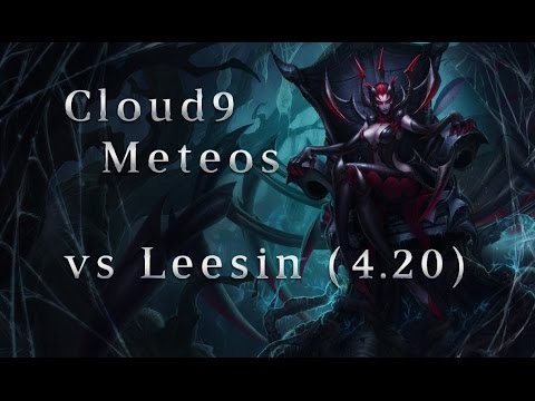 C9 Meteos Elise Jungle vs Leesin Season 4 (4.20) League of Legends LoL Pro SoloQ