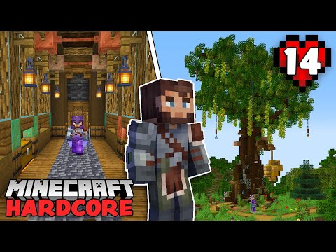 THE CUSTOM TREE AUTO BEE FARM!!! - Minecraft 1.18 Hardcore Let's Play - Ep. 14