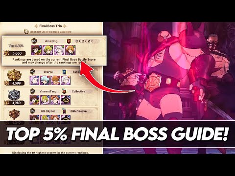 *F2P* Top 5% 3800+ Points Guide! Final Boss Taizoo, Twigo & Waillo! (7DS Guide) 7DS Grand Cross