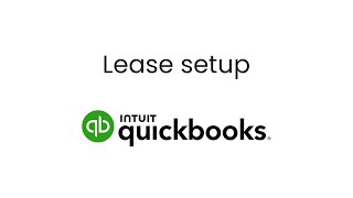 Lease setup - QuickBooks Online