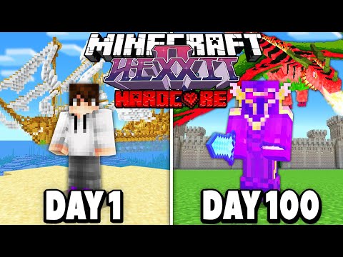 I Survived 100 DAYS in Minecraft Hexxit 2 HARDCORE.. Here's What Happened..