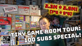 My Tiny Game Room Tour (2.3m x 2.9m / 7'6 x 9'6) - 100 Subscriber Special!