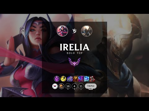 Irelia Top vs Pantheon - KR Master Patch 12.16