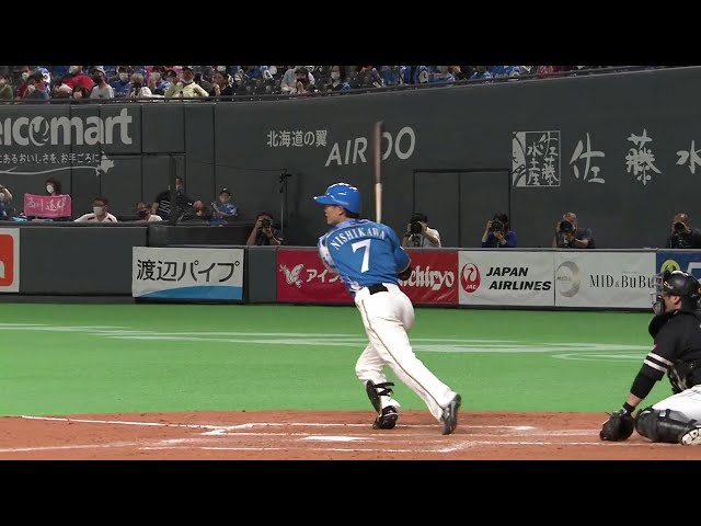 【1回裏】走者一掃!! ファイターズ・西川の3ベースヒットで3点追加!! 2021/9/11 F-H