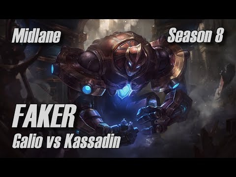 Faker - Galio vs Kassadin Midlane - Season 8