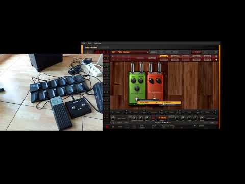 Amplitube with midi foot controller