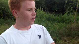 preview picture of video 'Ginger Boy eats live grasshopper'
