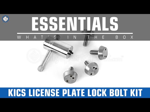 KICS License Plate Lock Bolt Kit - What's in the Box?